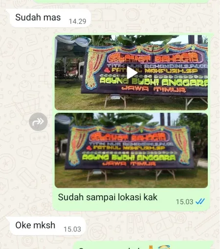 Pengiriman Papan Bunga Bintaro Sektor 3